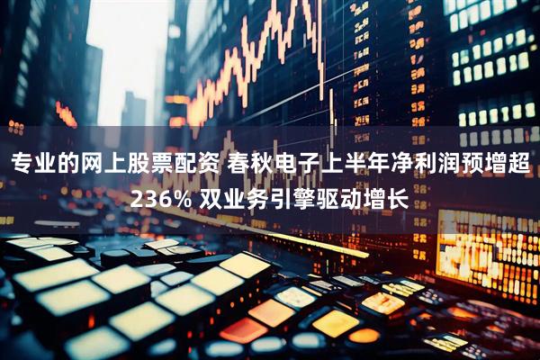 专业的网上股票配资 春秋电子上半年净利润预增超236% 双业务引擎驱动增长